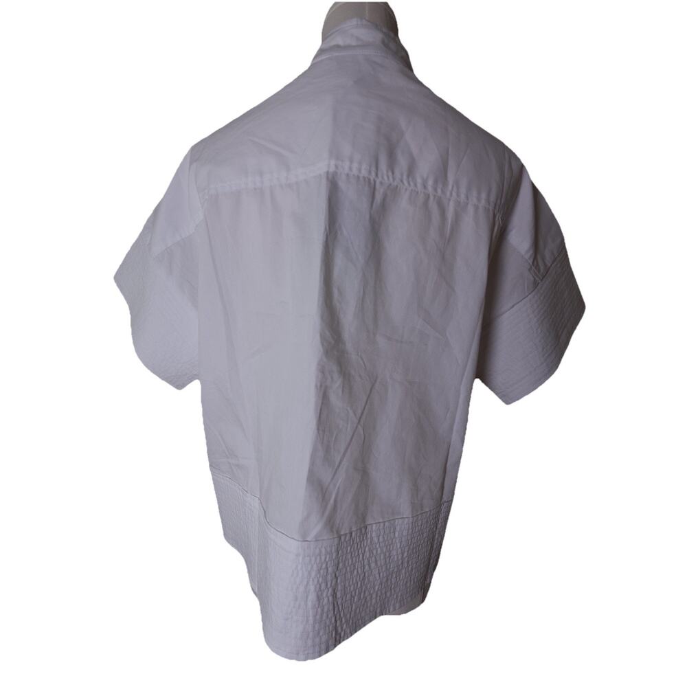 TUCKERNUCK White Trapunto Stitch Sofia Shirt Size XS - Picture 8 of 14